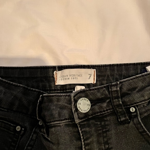 Summer Dark Black Washed High Waisted Ripped Distressed Shorts - Picture 2 of 3